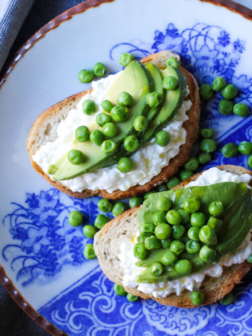 Peas and Cheese Toast