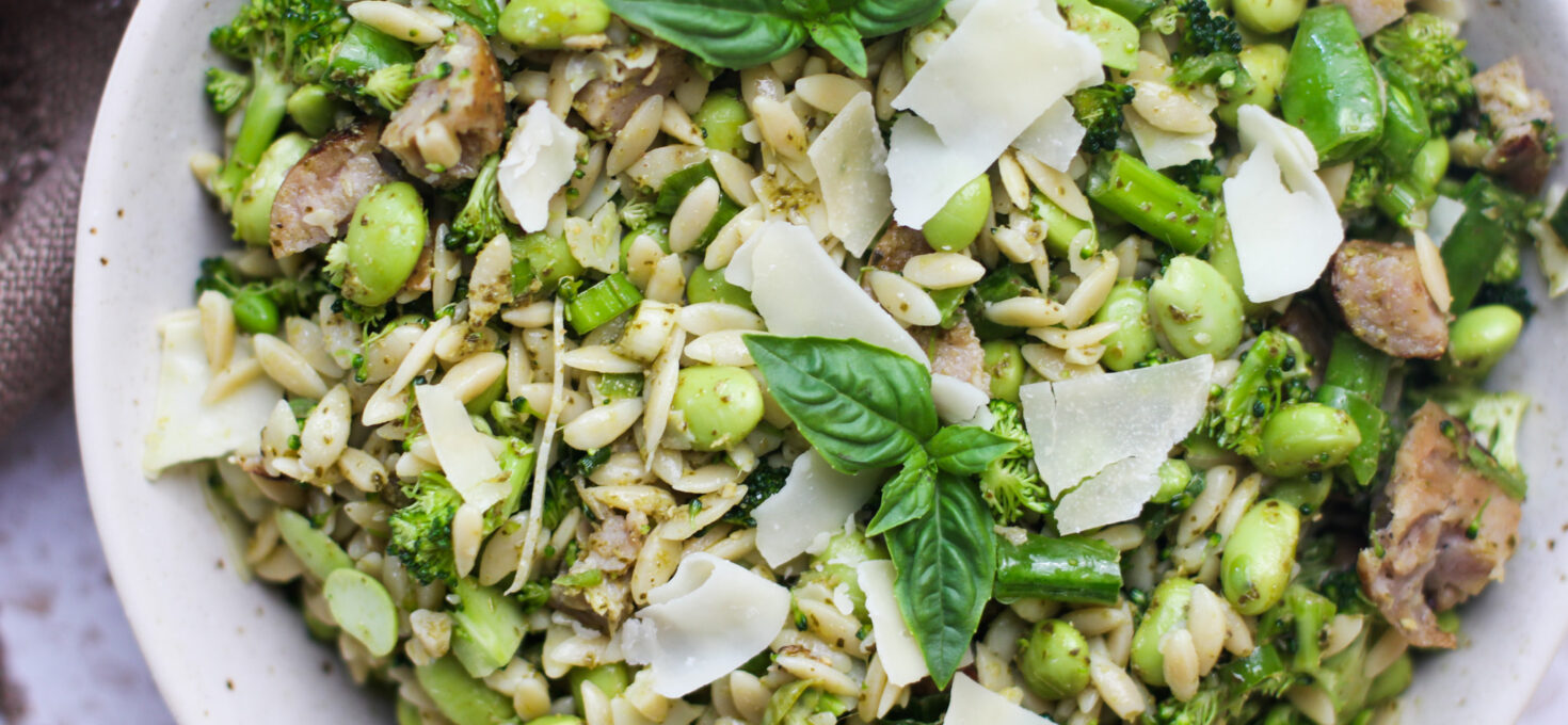 Pesto Orzo Salad