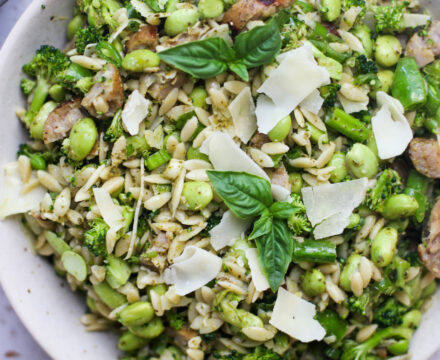 Pesto Orzo Salad