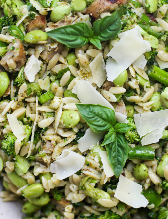 Pesto Orzo Salad